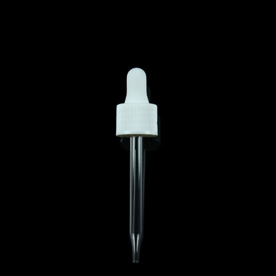 20/410 uitdelende Plastic Kroonkurk-Witte het Druppelbuisjekappen van het Nitrildruppelbuisje voor Etherische olie