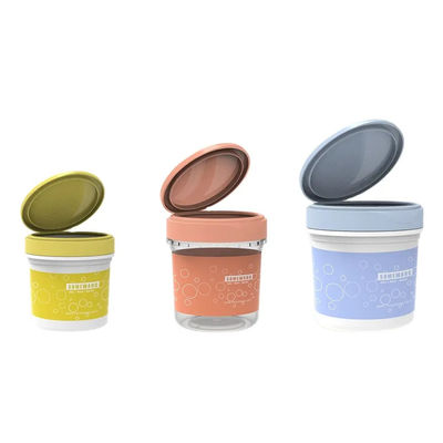 de Roomkruik van 8oz 16oz 20oz Lege Plastic pp Kosmetische Verpakking met Slot Flip Cap