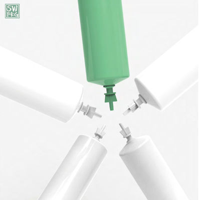 de Plastic Draai van 10ml 60ml van Kosmetische van de het Oogroom van het Buis Beschikbare Gebruik Plastic de Samendrukking Verpakking