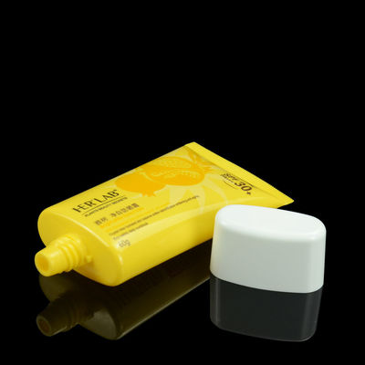 Van de de Handlotion van de douane de Kosmetische Buis Verpakkende Vlakke Ovale Buis