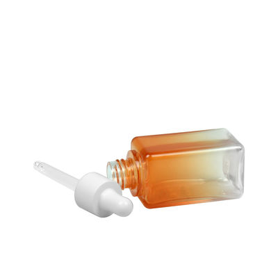 50ML de Etherische oliefles van de gradiëntpetg Kosmetische Fles Vierkante 20/410 Verpakking