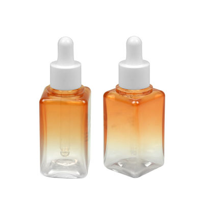 50ML de Etherische oliefles van de gradiëntpetg Kosmetische Fles Vierkante 20/410 Verpakking
