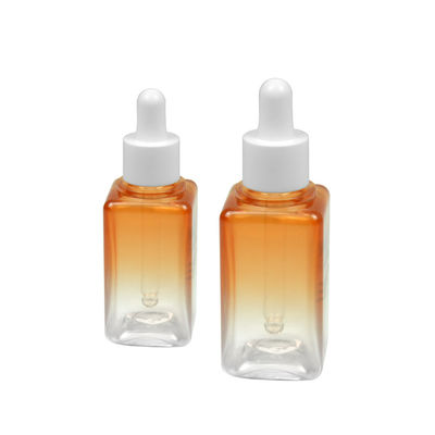 50ML de Etherische oliefles van de gradiëntpetg Kosmetische Fles Vierkante 20/410 Verpakking