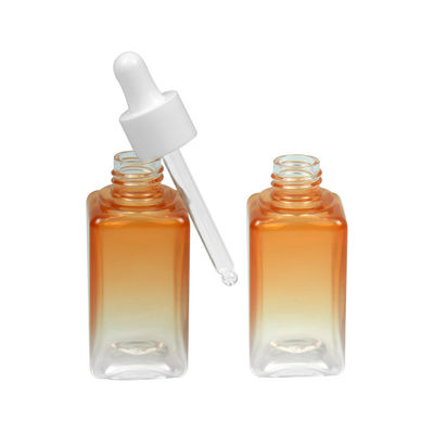 50ML de Etherische oliefles van de gradiëntpetg Kosmetische Fles Vierkante 20/410 Verpakking