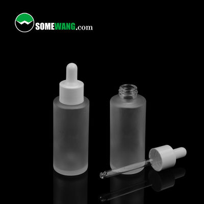 40ml de Etherische oliecontainer Matte Black Essential Oil Bottle ISO9001 van het glasdruppelbuisje