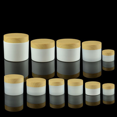 de Roomkruik die van 10g 20g 30g pp OEM van het het Dekselbamboe van de Oogroom de Kosmetische Containers verpakken