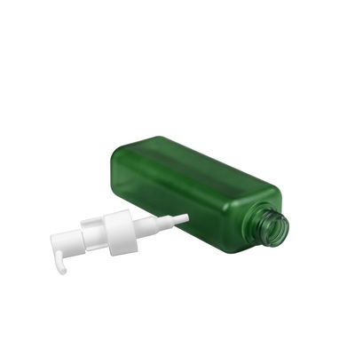 van de de Flessen Vierkante Vorm van 150ml 185ml PETG Kosmetische van de het Lichaamslotion de Pompfles 24/410
