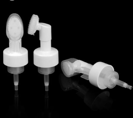 43mm de Was van het het Siliconegezicht van de SchuimFlesseborstel met de Borstelpomp van het Borstel Gezichtsreinigingsmiddel