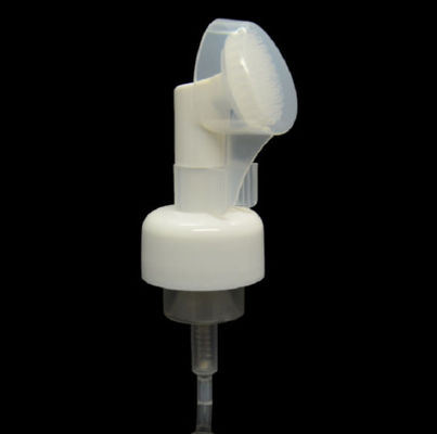 43mm de Was van het het Siliconegezicht van de SchuimFlesseborstel met de Borstelpomp van het Borstel Gezichtsreinigingsmiddel