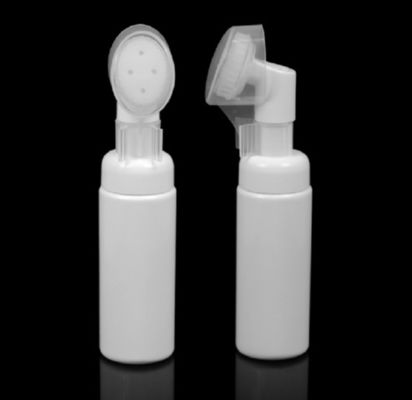 43mm de Was van het het Siliconegezicht van de SchuimFlesseborstel met de Borstelpomp van het Borstel Gezichtsreinigingsmiddel