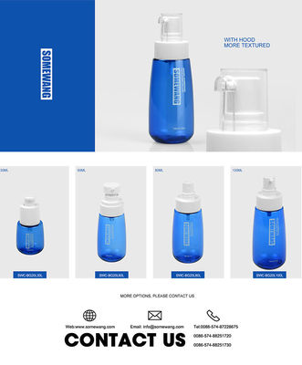 plaatst de Lege Plastic PETG Kosmetische Verpakking van 30ml 60ml 80ml 100ml PETG-de Fles van het Douchegel