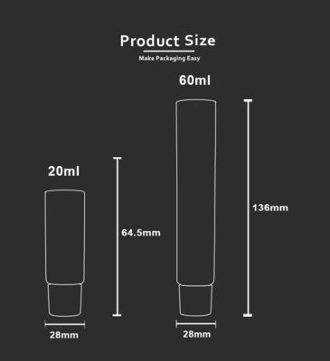 de Plastic Buis D28mm van 60ml ABL met Scherpe Pijp voor de Tandpasta van Persoonlijke verzorgingproducten